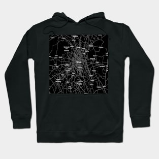 Warsaw black map Hoodie